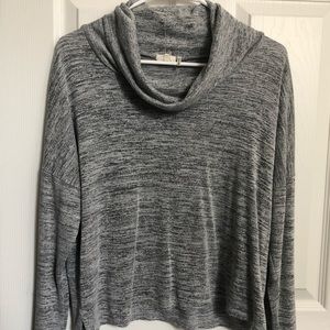 Grey Long Sleeve with Cowl neck